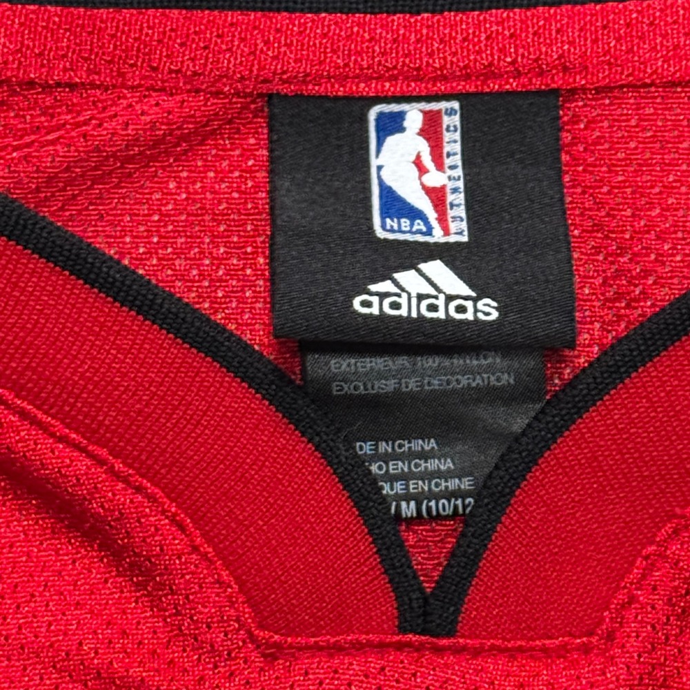Adidas Toronto Raptors Jersey Youth's Medium Red Chris Bosh #4 NBA Basketball - Picture 5 of 6